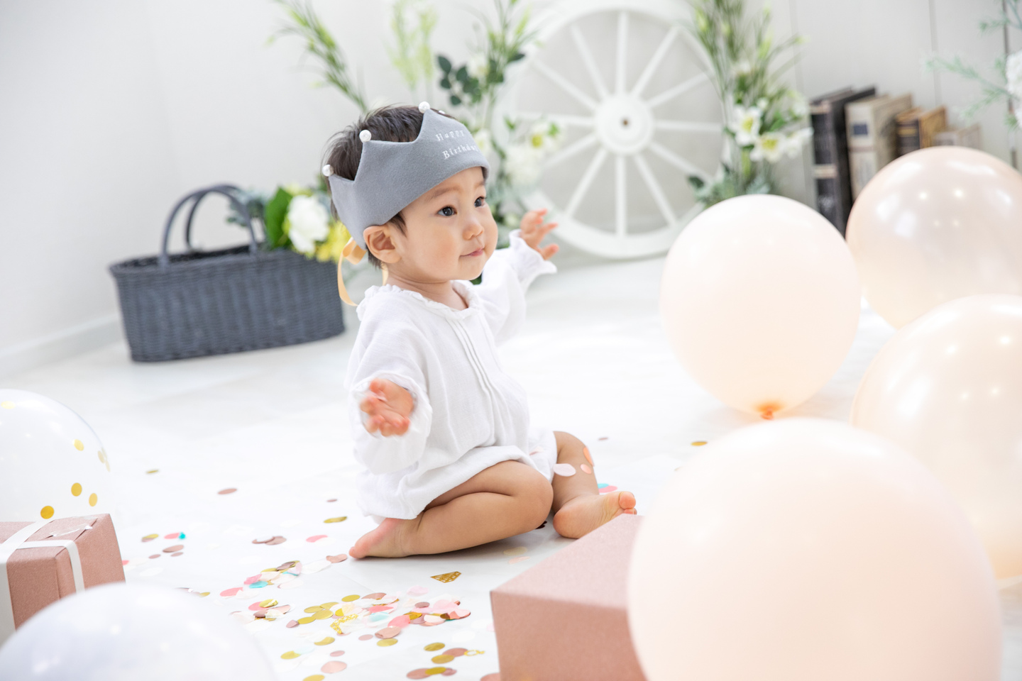 誕生日フォト スタジオ ファミリー オーツー