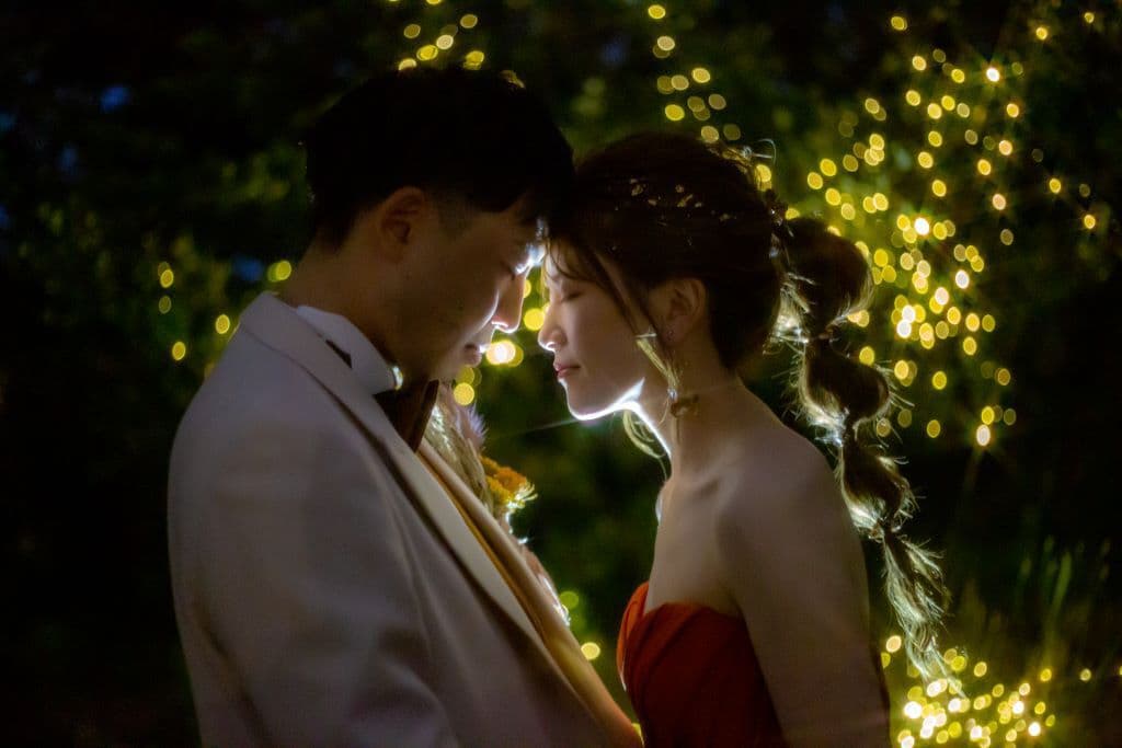 幻想的 フォト ナイトウェディング 前撮り撮影 ムービー撮影 結婚式前撮り フォトオーツー