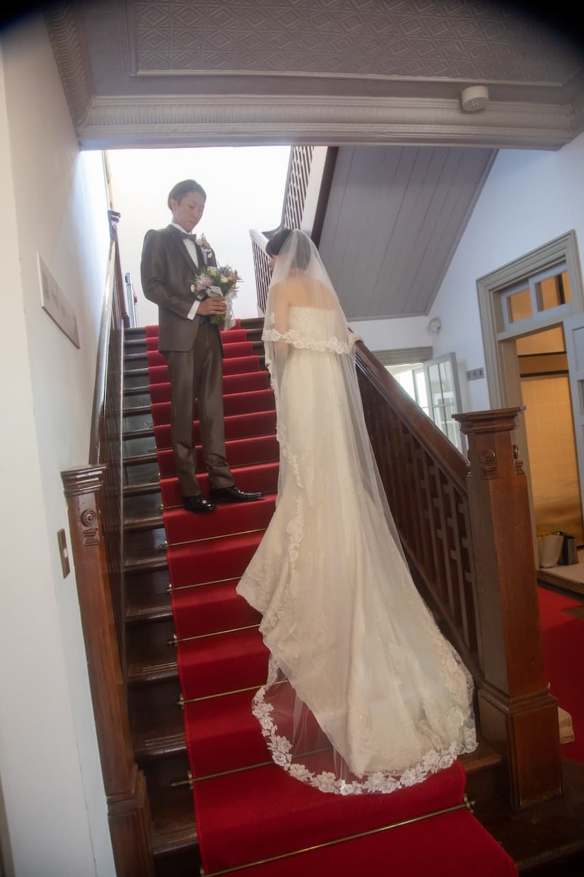 レストランウェディング　結婚式　上越市　旧師団長官舎　レストランエリス　披露宴　食事会　結婚　家族