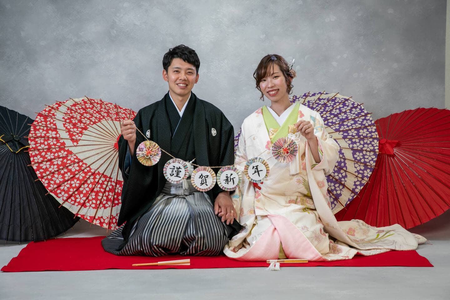 上越市 スタジオ写真 結婚式前撮り 和装前撮り フォトウェディング 白無垢 色打掛 フォトオフィスオーツー アンジーメレ