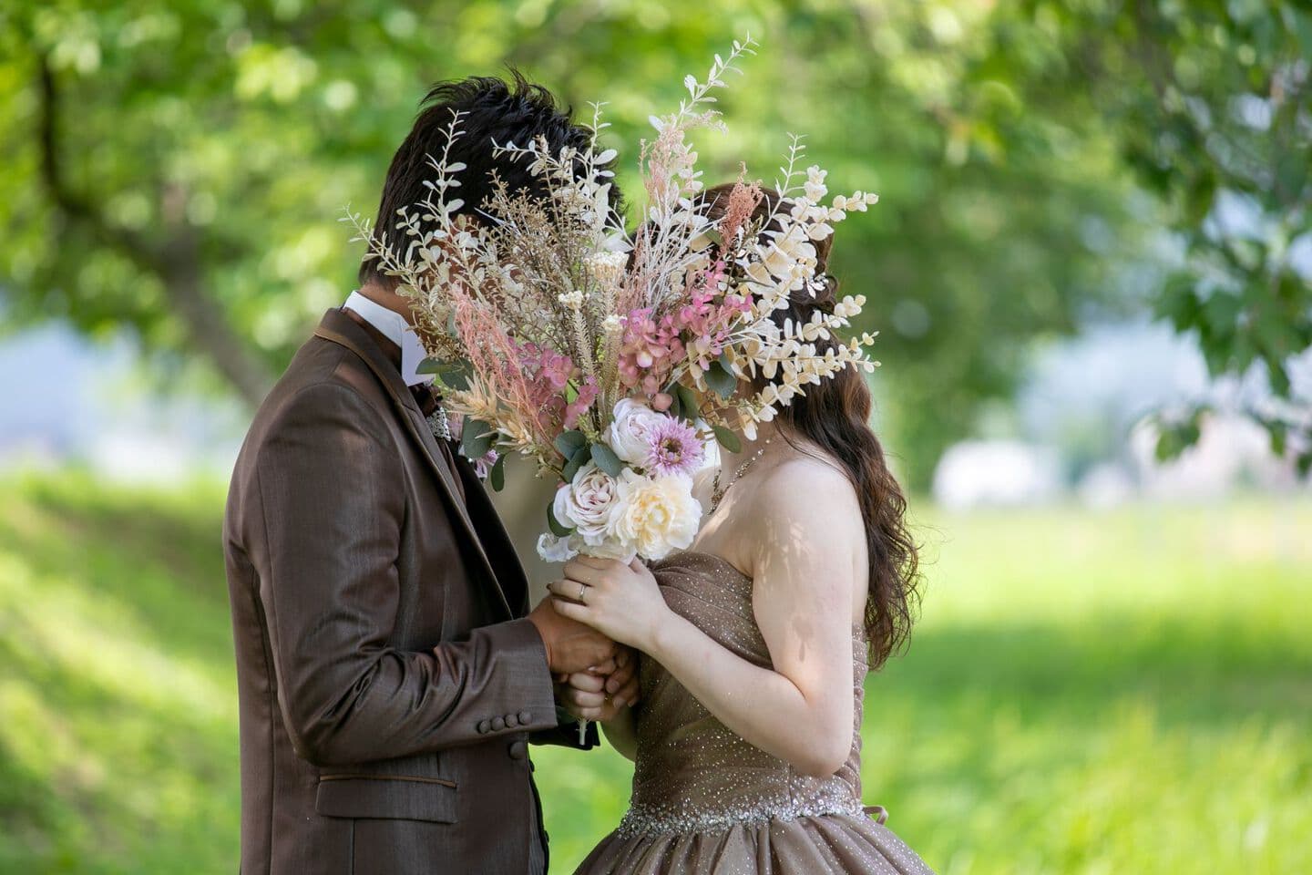 上越市　フォトウェディング　ドレス充実　ナチュラル　グリーン　外撮影可能　スタジオ撮影　長岡　上越　柏崎　糸魚川　妙高　ウエディング