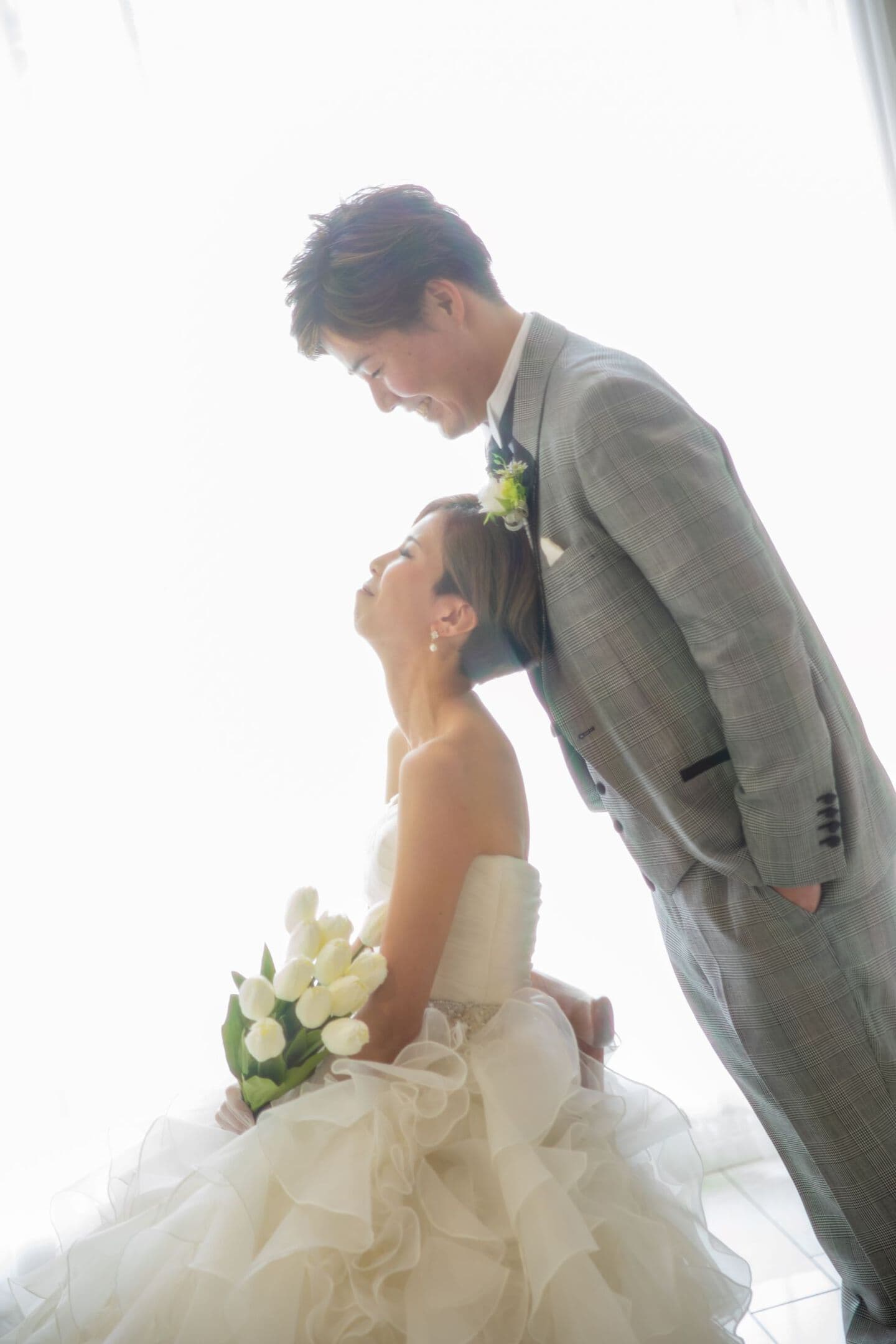 スタジオ撮影 ウェディングフォト ウェディングドレス ブライダルフォト 結婚式写真 上越 スタジオ オーツー アンジーメレ ドレスレンタル