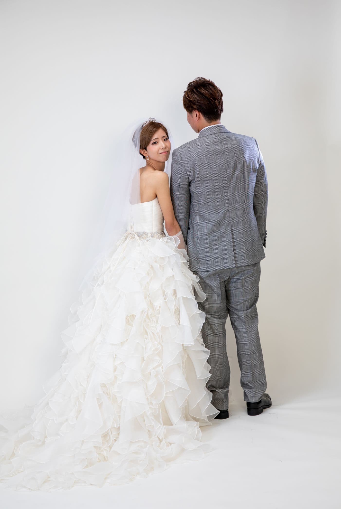 フォトウェディング ウエディングドレス撮影 フォト スタジオフォト 結婚式撮影 上越スタジオ オーツー