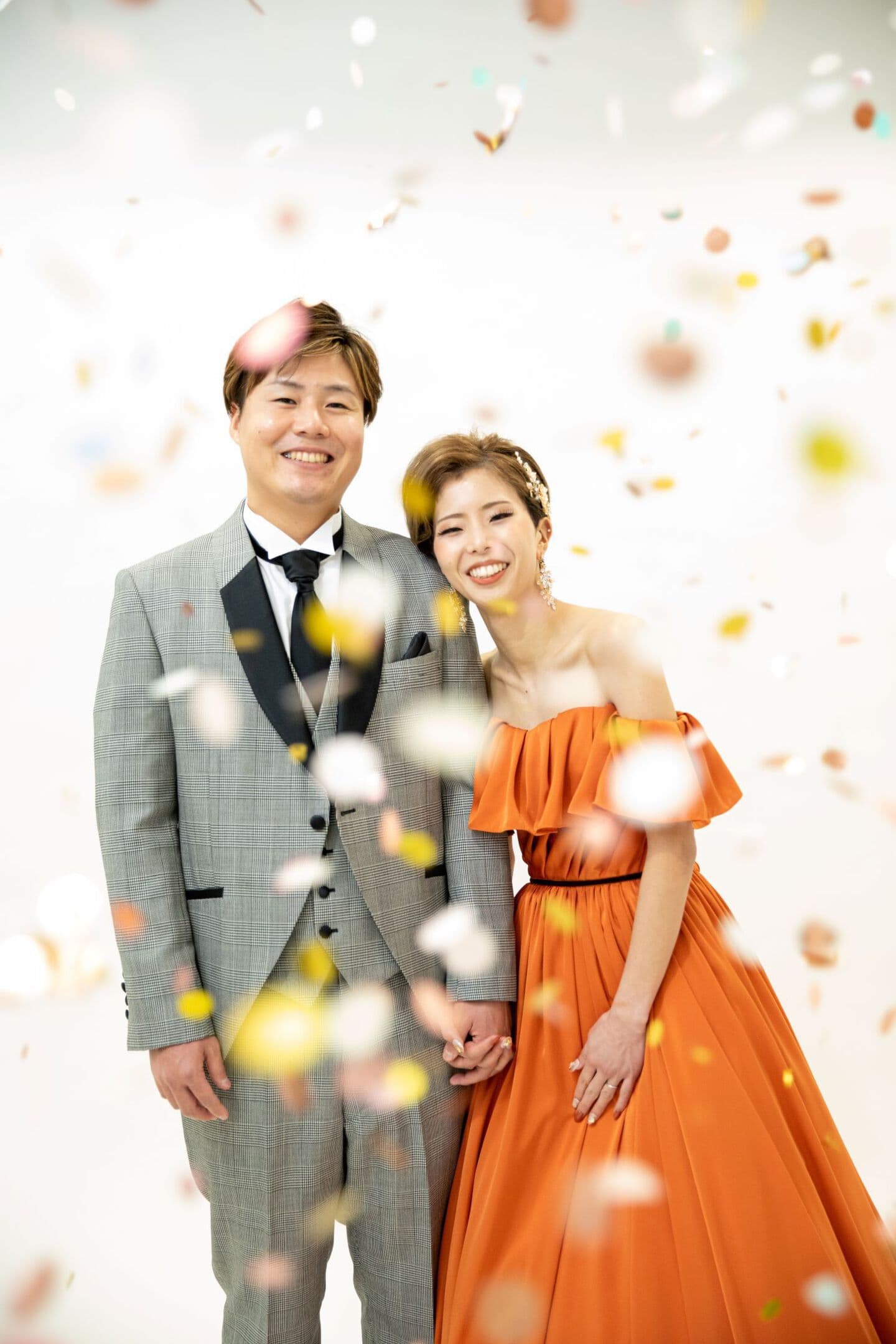 カラードレスフォト スタジオ撮影 ドレス撮影 写真のみの結婚式 ドレスレンタル 上越 オーツー アンジーメレ